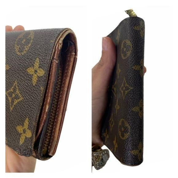 Authentic Louis Vuitton Wallet Porte Monnaie Billet Bifold Monogram LV Vintagte - Picture 7 of 11